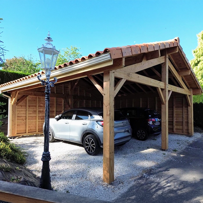 Fabrication d'un carport sur-mesure en bois